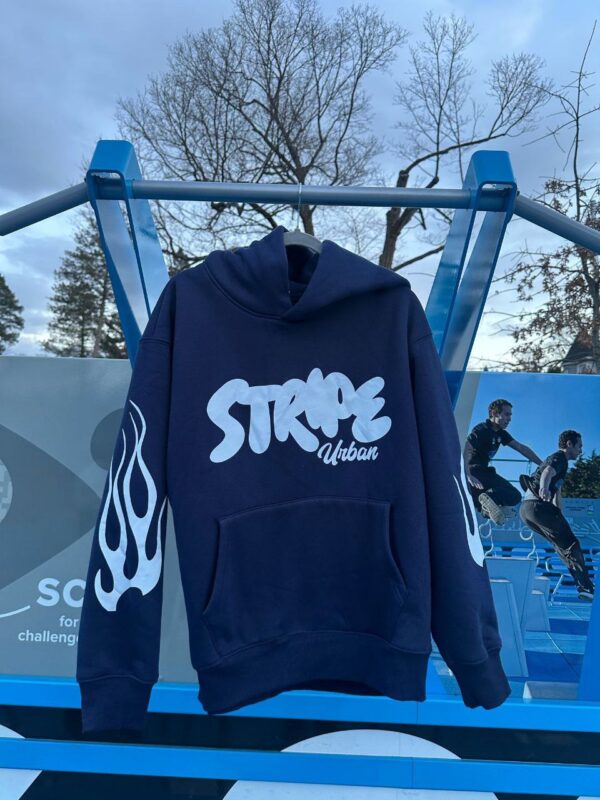 Stripe BlueBerry Hoodie - Image 8