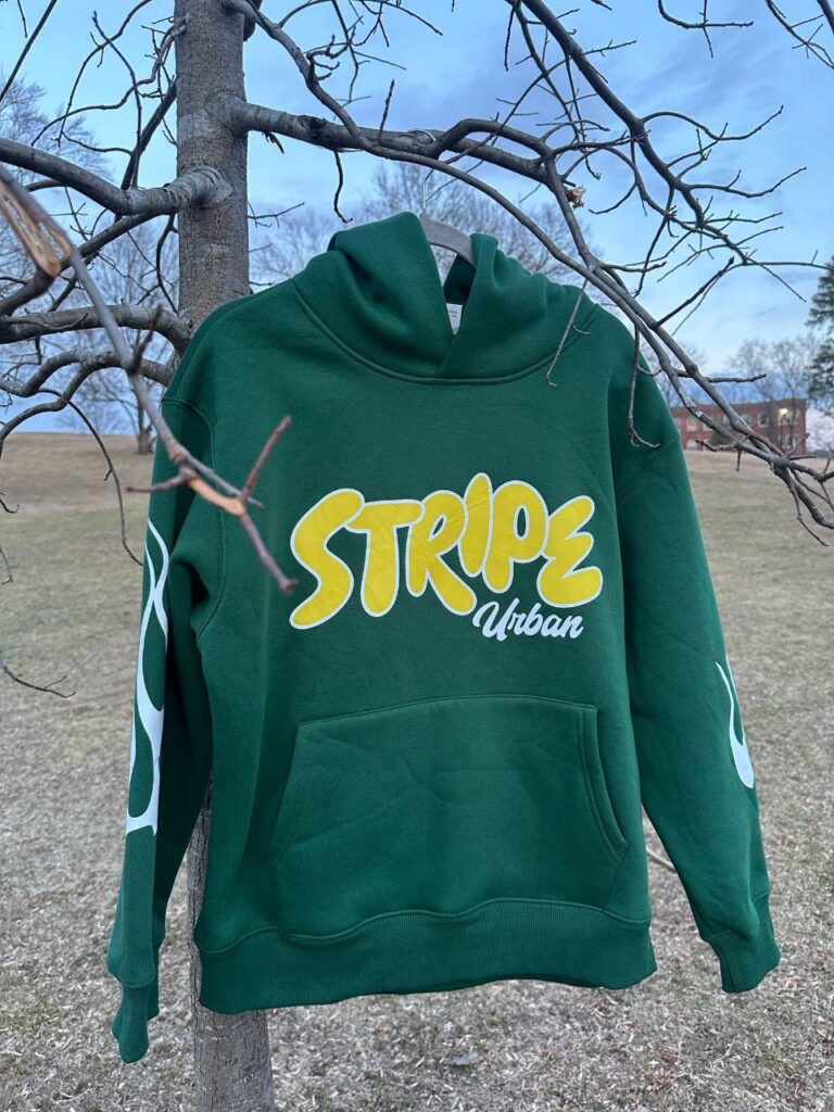 Stripe Kale Hoodie