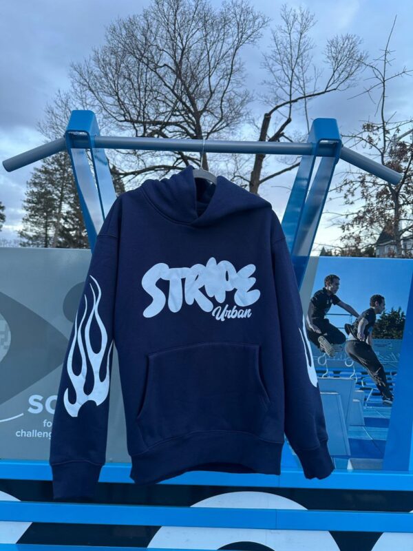 Stripe BlueBerry Hoodie - Image 10