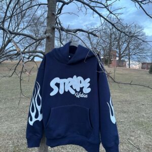 Stripe BlueBerry Hoodie