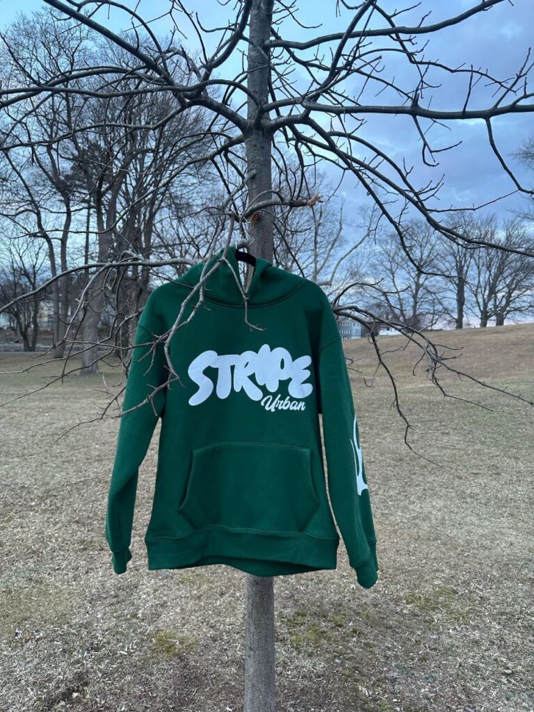 Stripe Broccoli Hoodie