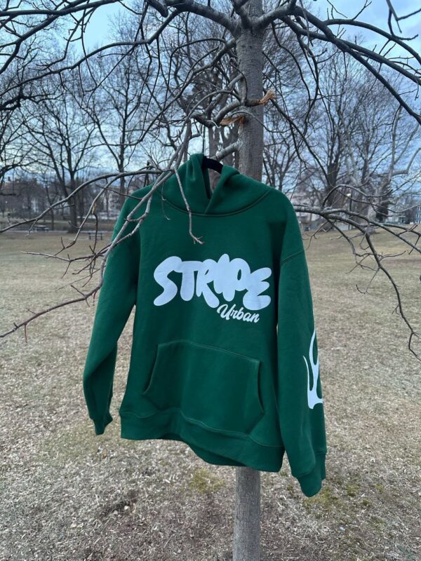 Stripe Broccoli Hoodie - Image 3